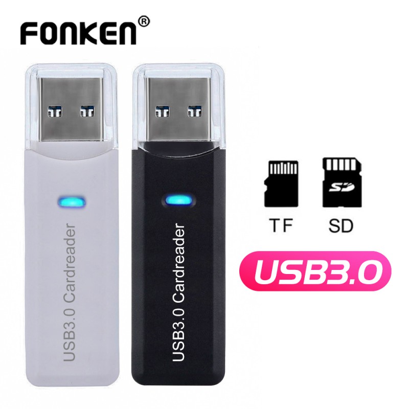 Đầu Đọc Thẻ Nhớ FONKEN Tf Sd 3.0 Tf Sd 2 Trong 1