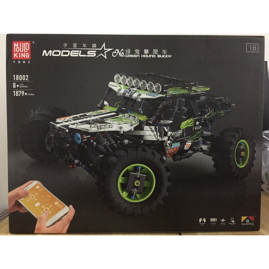 Lắp ghép Mô hình Buggy RC Terrain Off-Road Climbing Truck Mould king 18002 Xe Tải Xe Ngoài Đường Xe Điều Khiển Từ Xa