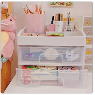 Kệ Đựng Mỹ Phẩm Nhựa 4 Tầng Để Bàn Tặng Kèm Sticker💚CAM KẾT CHUẨN💚Khay Đựng Đồ Trang Điểm Nhiều Ngăn Chắc Chắn