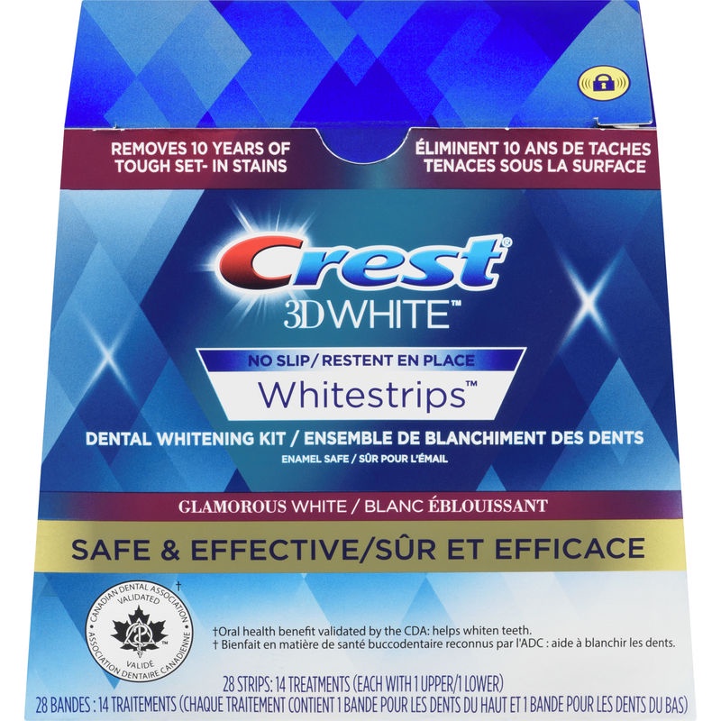 Miếng dán Crest 3D whitestrips Glamorous/ Professional Efects/ supreme Flexfit