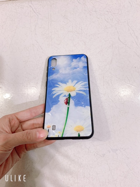 Ốp lưng sam sung A10,M10 Vân đá Hoa Cúc