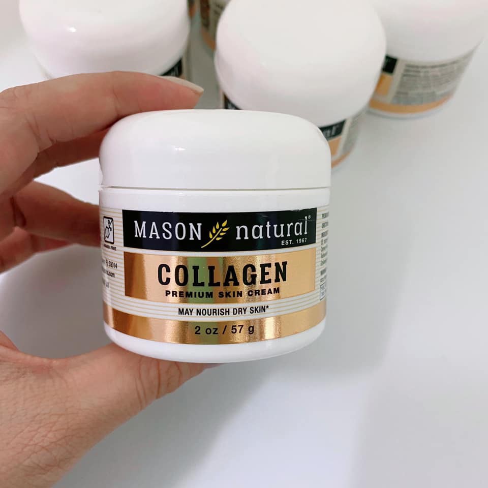 [Mẫu mới - đủ bill] Kem Dưỡng Da Collagen Mason Natural 57g của Mỹ