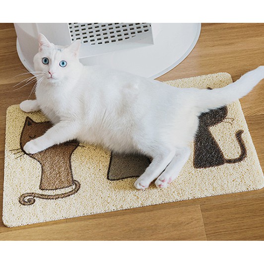 Thảm lót khay vệ sinh size lớn, giúp tránh văng cát ra ngoài cho mèo