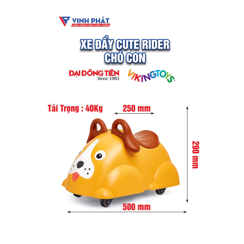 XE CHÒI CHÂN, XE ĐẨY NHỰA CHO BÉ CUTE RIDER VIKING TOYS - ĐẠI ĐỒNG TIẾN