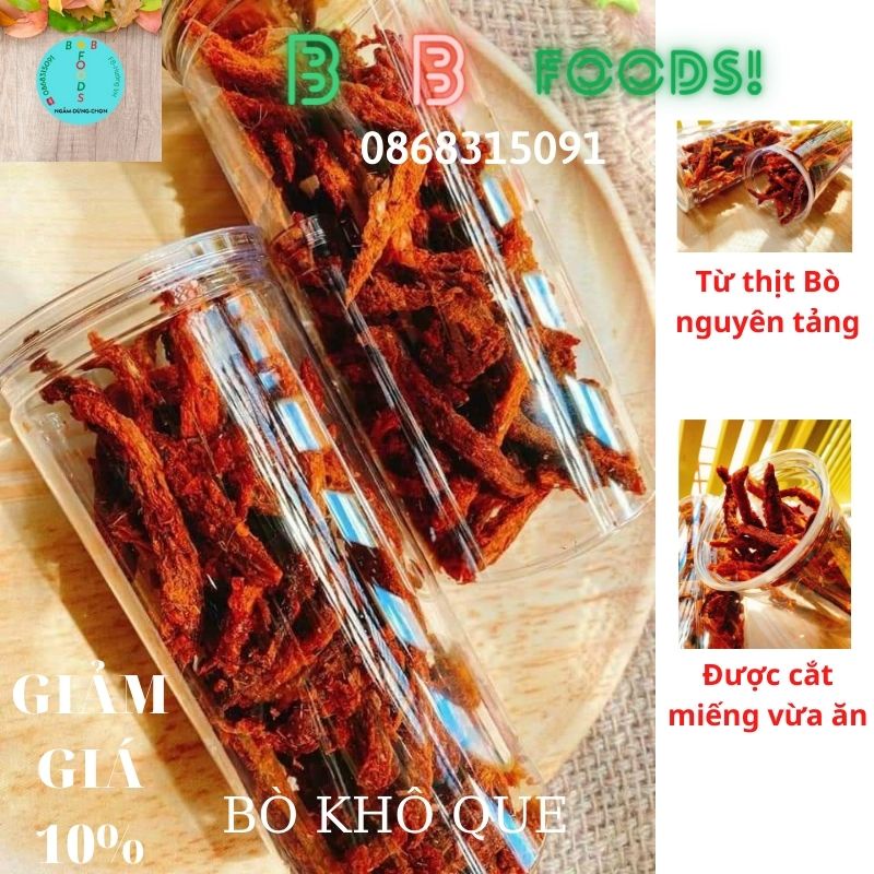 [ FREE SHIP - GIẢM GIÁ 10% ] Khô Bò que loại 1 HỘP 250gr đồ ăn vặt giá rẻ cực ngon/ BB-FOODs | BigBuy360 - bigbuy360.vn