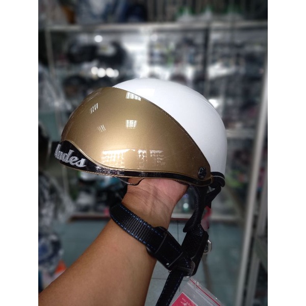 Mũ Bảo Hiểm Nửa Đầu Andes 139 Kính Âm An Toàn Gọn Nhẹ