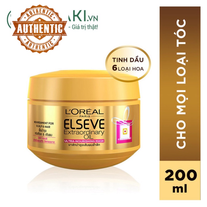 Kem Ủ Tinh Dầu Hoa Tự Nhiên L'Oreal Elseve Extraodinary Oil Nourish Mask 200ml