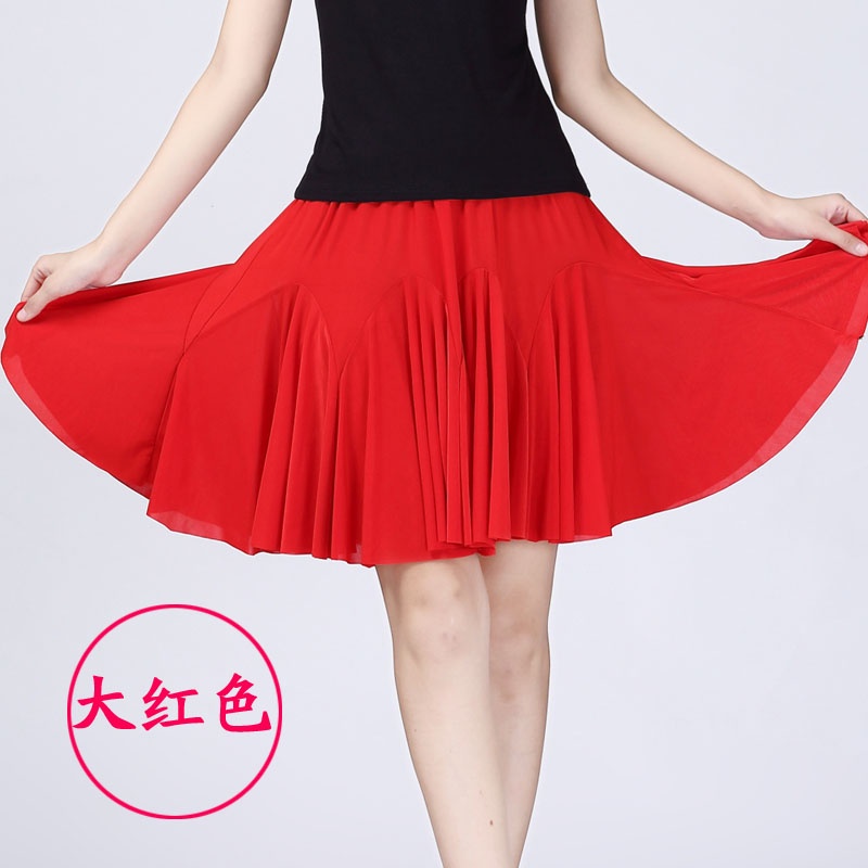 Chân váy xòe dáng ngắn dễ thương cho nữ khiêu vũ latin