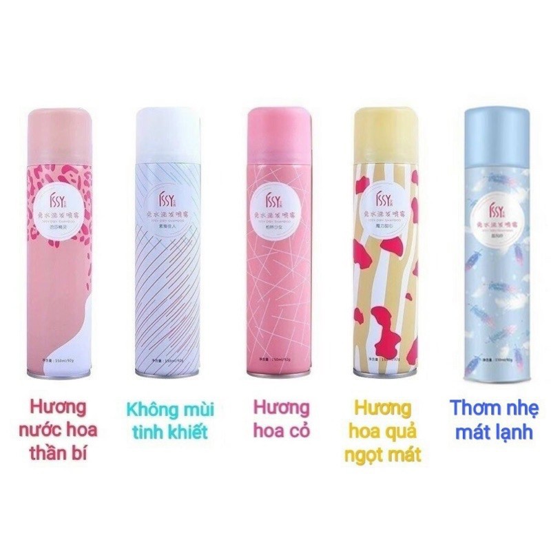 Dầu gội khô iSSY/ 150ml Sản phẩm tiện dụng dành cho tóc