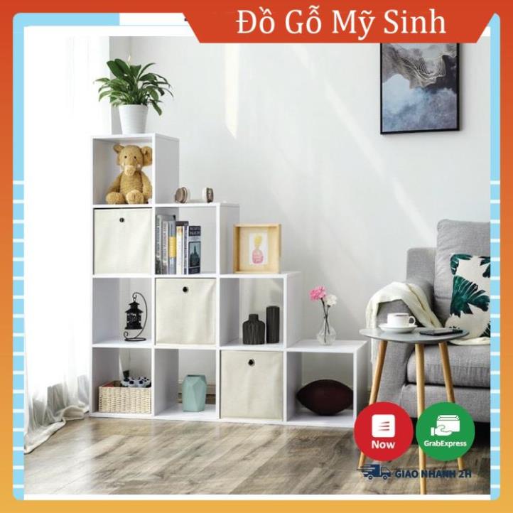 Kệ gỗ hình tổ ong sử dụng làm kệ sách gỗ nhiều tầng lắp ghép tiện dụng Sindecor