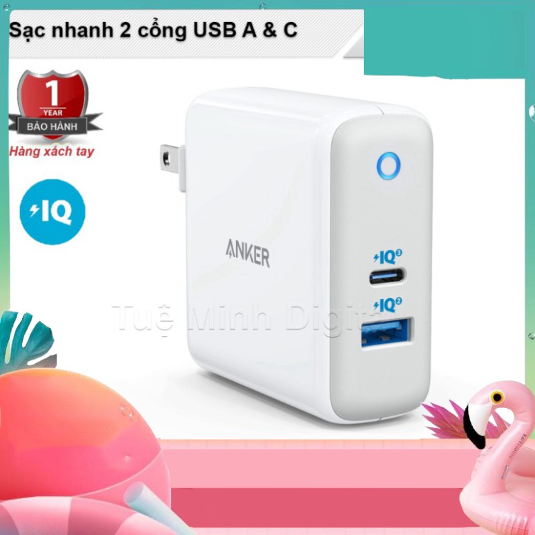 SALE SALE SALE Sạc Anker PowerPort Atom III A2322 - 2 cổng, hỗ trợ công nghệ PD, QC, PowerIQ 3.0 SALE SALE SALE