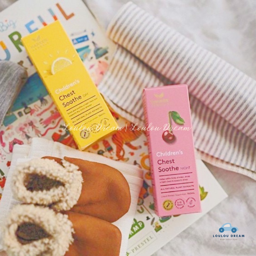 Siro ho ngày / đêm Harker Herbals Children's Chest Soothe Day/Night cho bé từ 0-12 tuổi