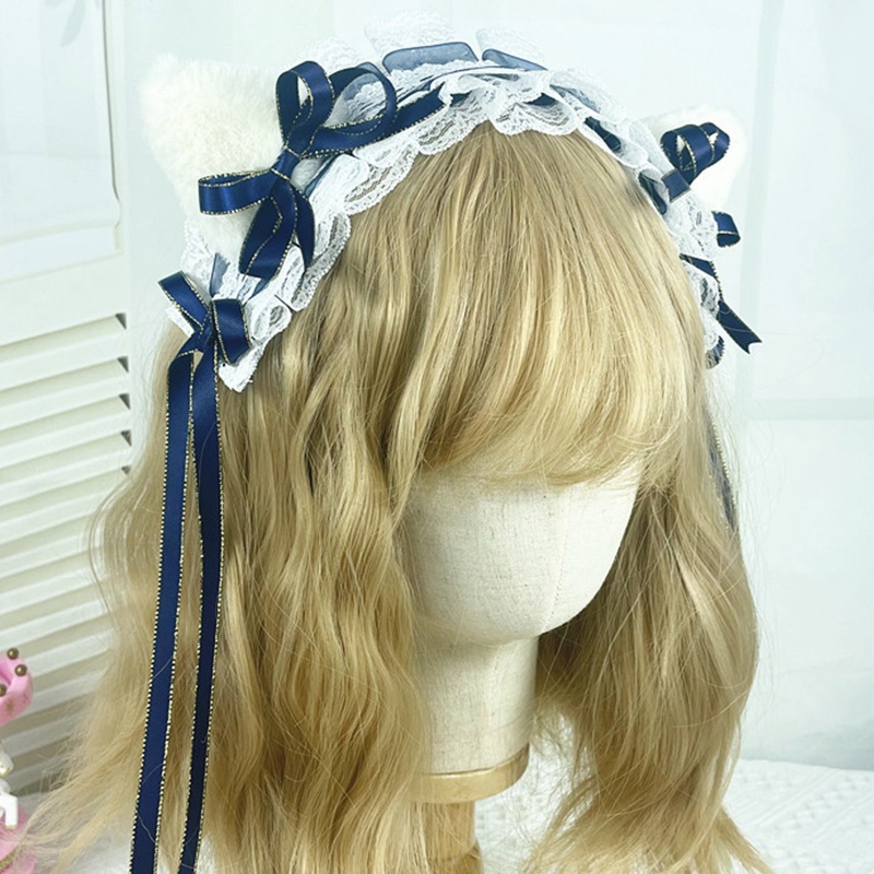 Kẹp Tóc Phối Ren Hoa Phong Cách Lolita Dễ Thương