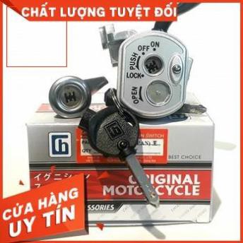 Bộ ổ khóa xe Wave RS S RSX 110CC từ 2011 - 2014 Loại 6 cạnh, có khóa điện yên