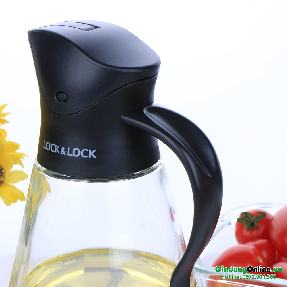 Bình đựng đựng nước chấm, dầu ăn nắp đóng mở tự động Lock&Lock CKO101 500ml