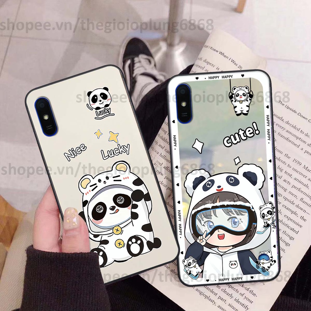 Ốp Xiaomi Redmi 7A / 8A / 9A gấu trúc panda cute siêu đẹp siêu xinh cực kì đáng yêu
