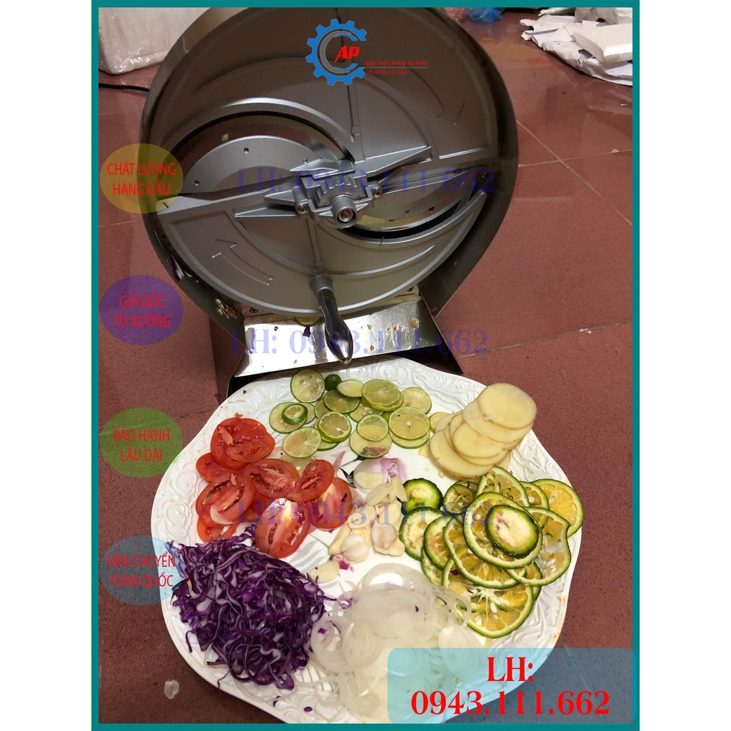 Máy thái bắp cải, hoa chuối siêu nhanh bằng điện, thái lát tắc, cam, chanh, sung, hành, tỏi
