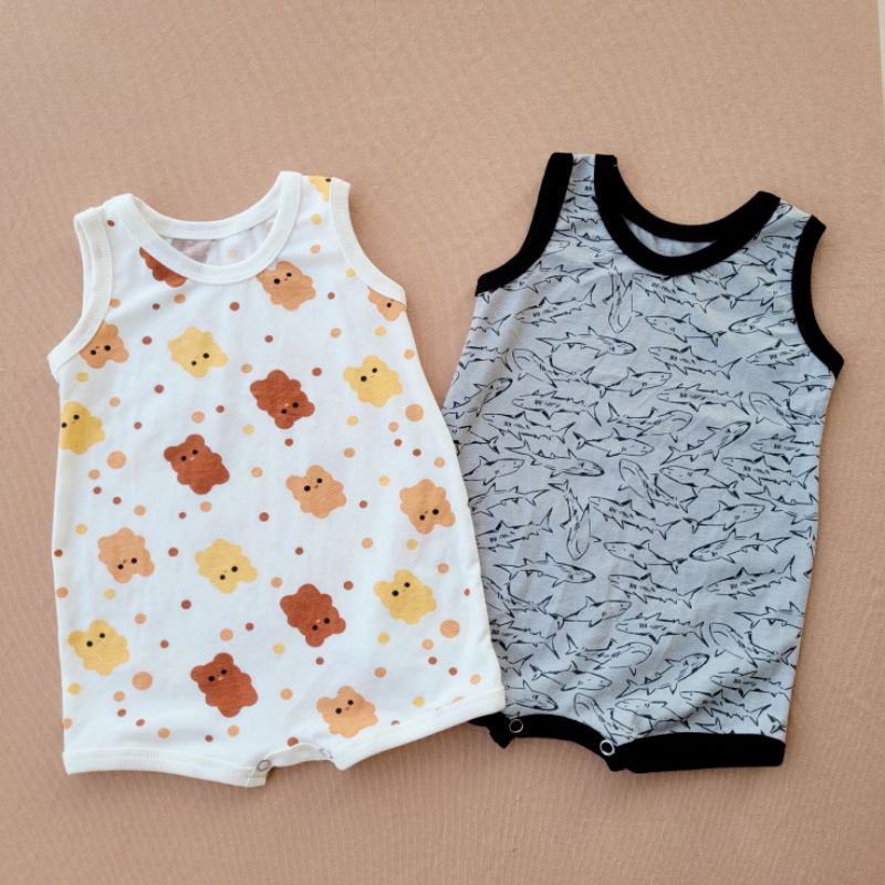Body đùi sát nách cotton thông hơi Hàn mềm mát cho bé trai bé gái
