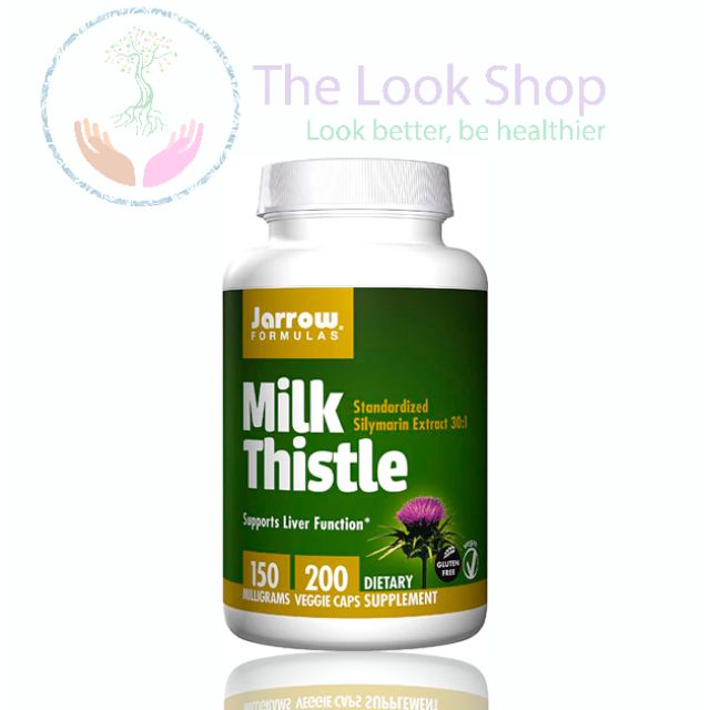 USA-Viên uống giải độc gan Milk Thistle 200 viên /100 viên- Jarrow Fomulas