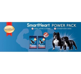 Thức Ăn Khô SmartHeart Power Pack cho chó 3kg