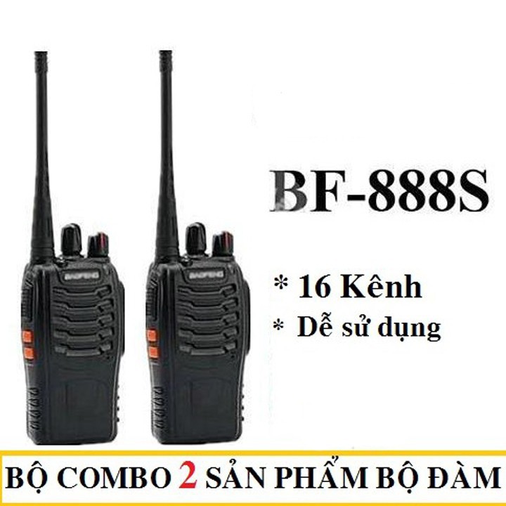 Bộ Đàm Bf-888S 1 Bộ 2 Cái Kết Nối Ko Giới Hạn