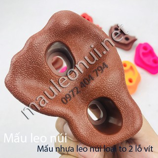 Mấu leo núi gắn tường, vách lỗ 2 vít