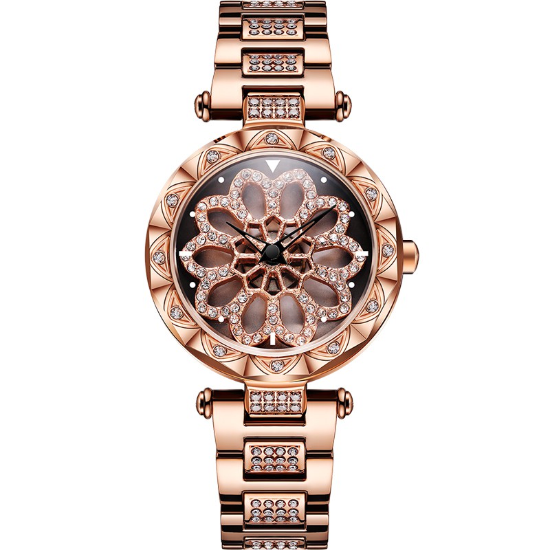 Đồng Hồ Nữ Chính Hãng Mashali Bông Hoa Xoay Dây Thép Cao Cấp Không Gỉ Đính Đá Đẹp Giá Rẻ | BigBuy360 - bigbuy360.vn