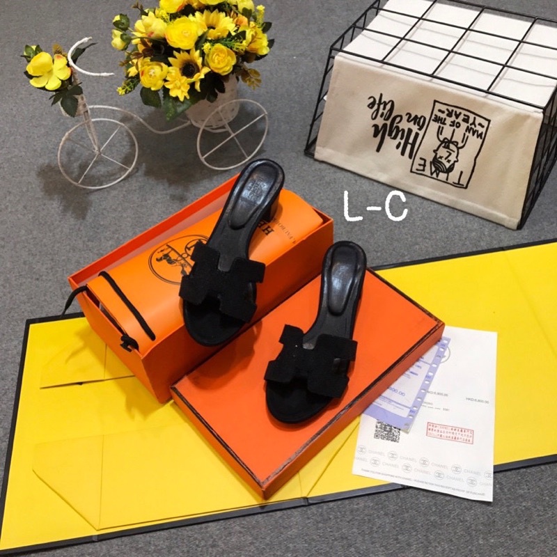 Guốc Hm đá kim sa long lanh fullbox