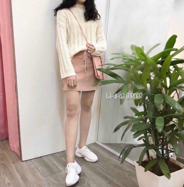 Áo len thừng trắng xinh xinh