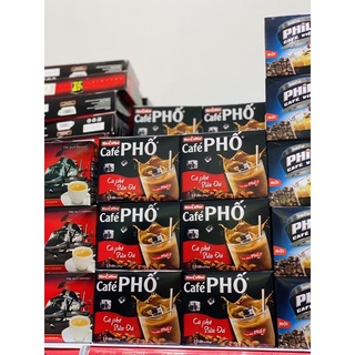 Cà phê phố sữa đá hộp 10 gói x 24g