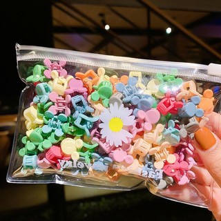 TÚI 50 KẸP TÓC MINI CÀNG CUA CHO BÉ MIX NHIỀU MÀU SIÊU XINH