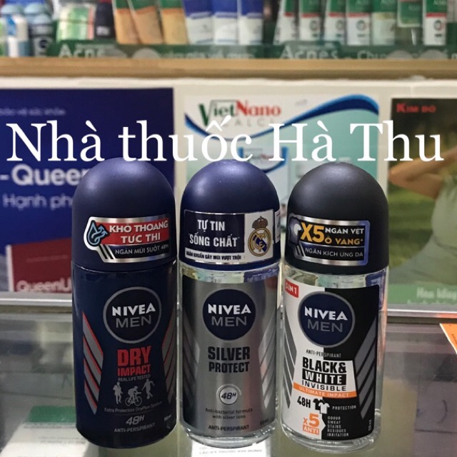 Lăn ngăn mùi Nivea Men - ngăn mùi cơ thể, giảm mồ hôi