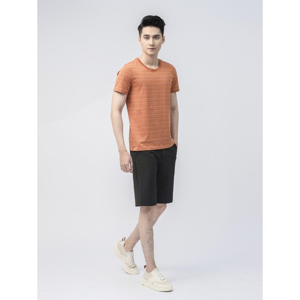 Áo thun nam cổ tròn Aristino họa tiết kẻ trẻ trung, năng động - ATS017S1