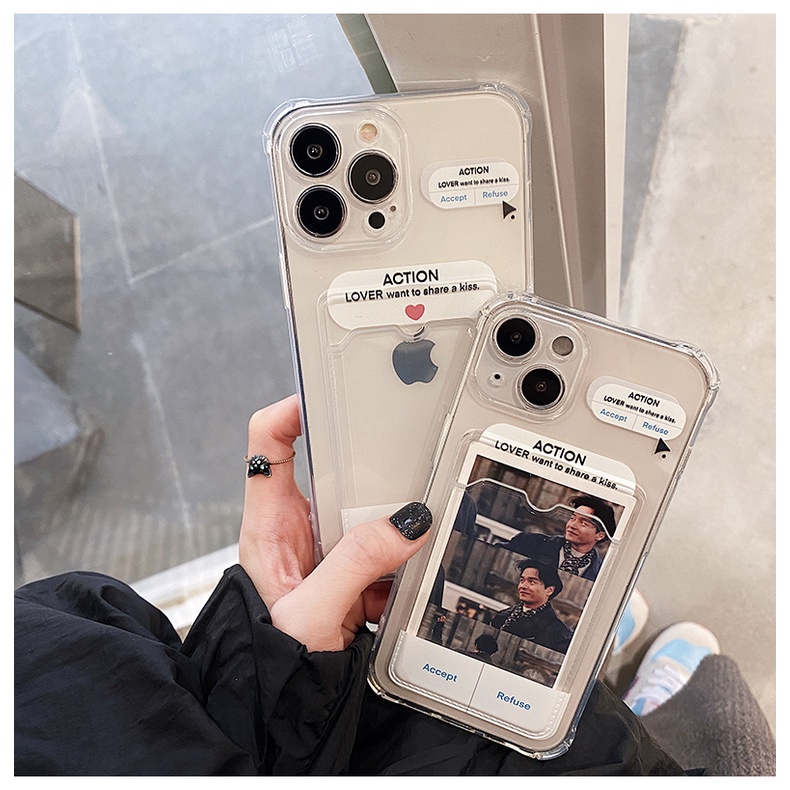 Ốp Điện Thoại Silicon Dẻo Trong Suốt Có Túi Khí Chống Sốc Bảo Vệ Camera Cho Iphone