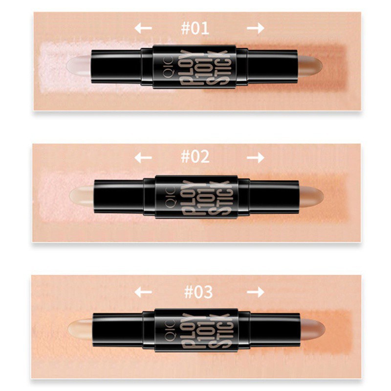 [Hàng mới về] Thanh che khuyết điểm hai đầu màu sắc lâu trôi hỗ trợ làm sáng da