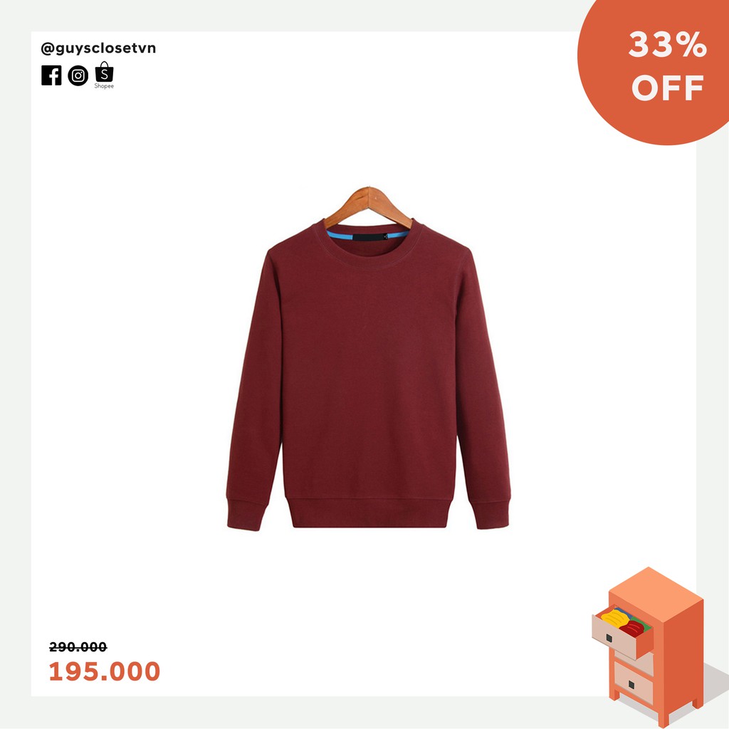 Áo nỉ trơn - GUY's Closet