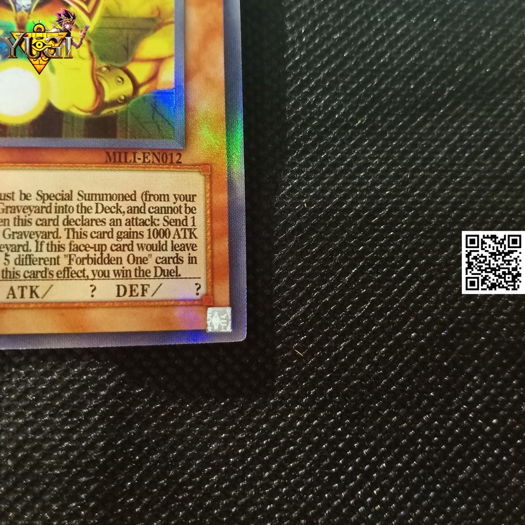 Thẻ Exodia chúa tể Ai cập có tem bạc phản quang bài hiệu ứng phản quang TẶNG Sleeves bọc bài 1458 D2 32