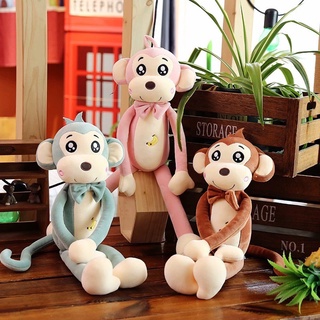 [Hàng Loại 1] Khỉ Tay Dài Mắt Long Lanh - Thắt Nơ Cực Bảnh - Vải Miniso Co Dãn 4 Chiều - Bông Gòn Cao Cấp- Nhiều Màu Sắc