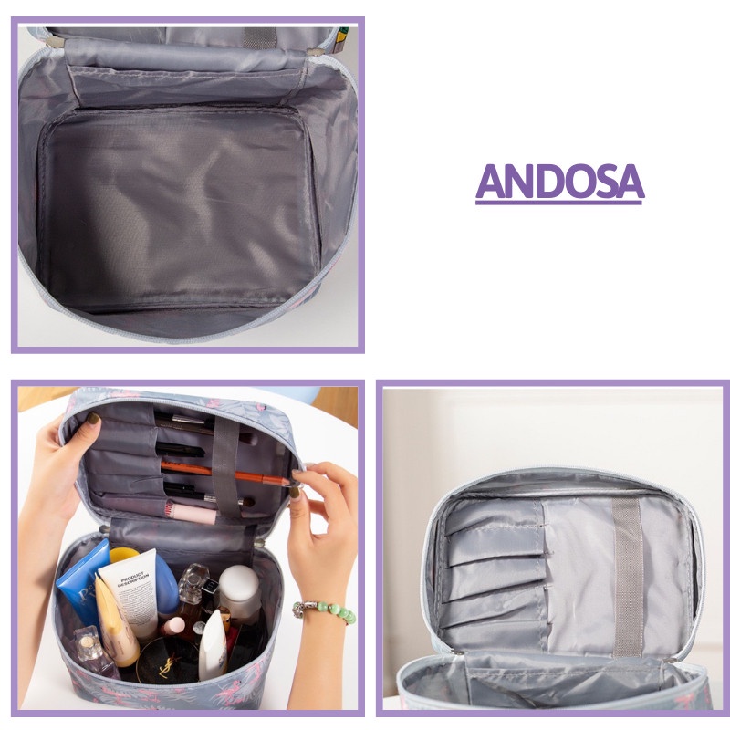 Túi đựng mỹ phẩm đồ trang điểm cá nhân du lịch đẹp nhỏ gọn cute chống thấm nước ANDOSA TCN08