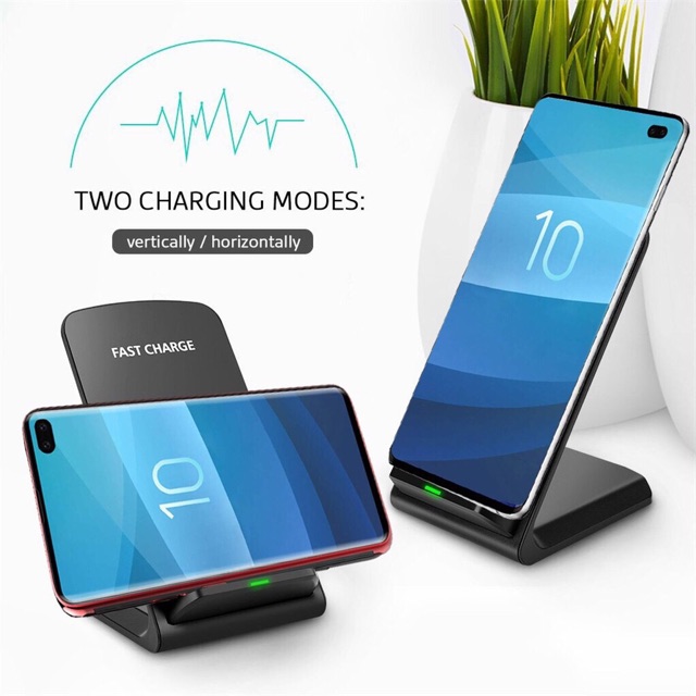 Đế Sạc Không Dây Hỗ Trợ Sạc Nhanh Wireless Charger Fast Charge