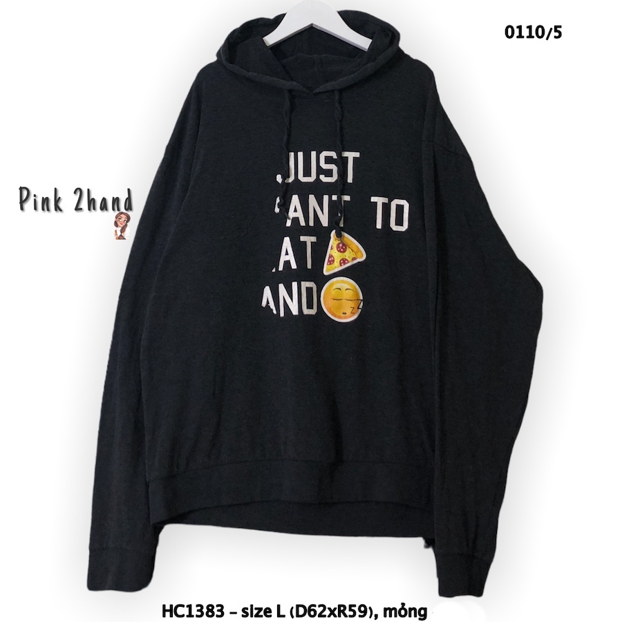 Áo Hoodie nữ, nam 2hand, chất dày, size XL/XXL - 1512-1