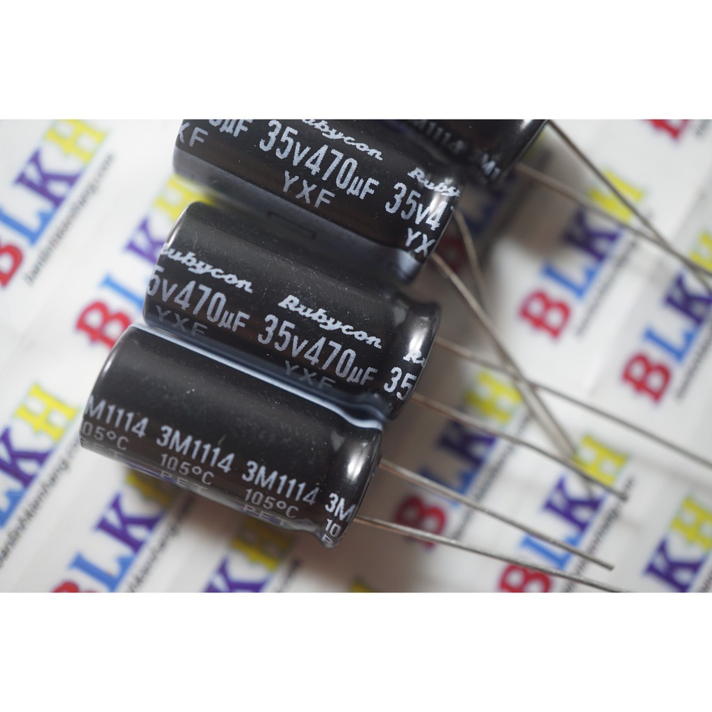 10 Tụ hóa Nhật Bản 35V 470uF 10*20 chính hãng Rubycon / Samwa Hàn Quốc