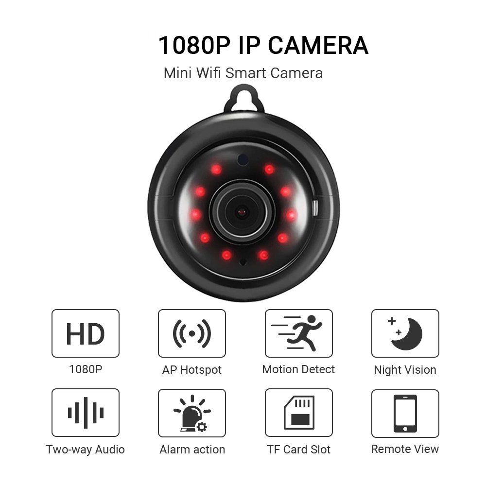 Camera An Ninh Cctv V380 Wifi Không Dây Có Tầm Nhìn Ban Đêm