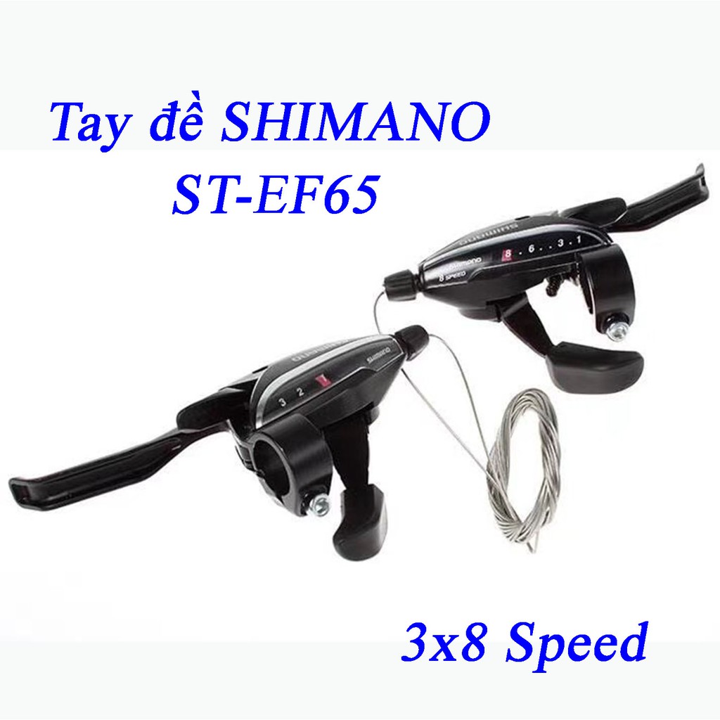 Tay đề xe đạp Shimano ST-EF65 3x8 Speed