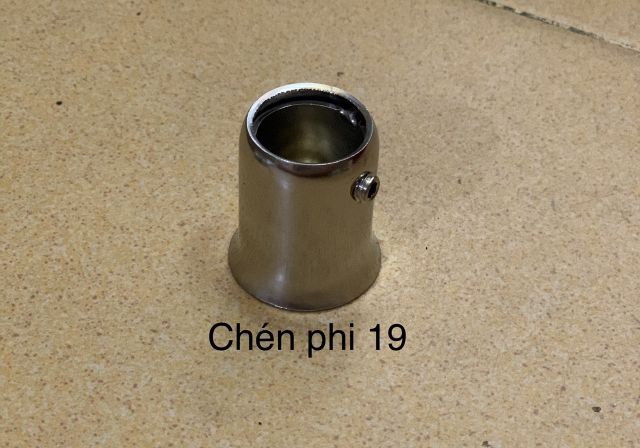 Chén INOX 304  bắt cây tròn phi 25 /19