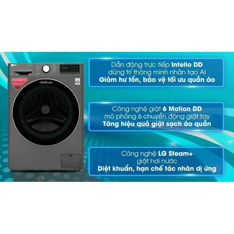 Máy giặt LG inverter 10.5 kg FV1450S2B
