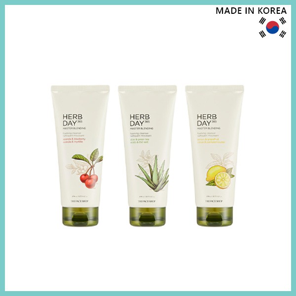 THE FACE SHOP Sữa Rửa Mặt Thảo Dược 365 master Pha Trộn darcygom 170ml★Phụ Kiện Chuyên Dụng Dành Cho Xe Hơi★