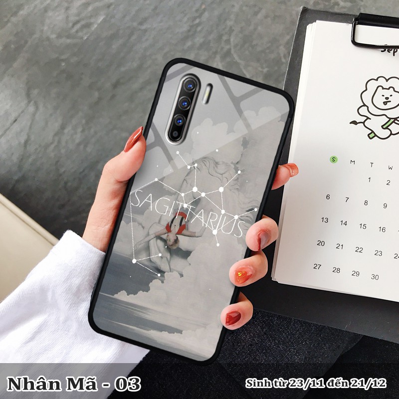 Ốp lưng kính Oppo A 91/RENO 3 4G in cung hoàng đạo