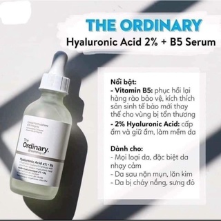 (Đủ bill) Tinh chất cấp ẩm HA B5 the ordinary