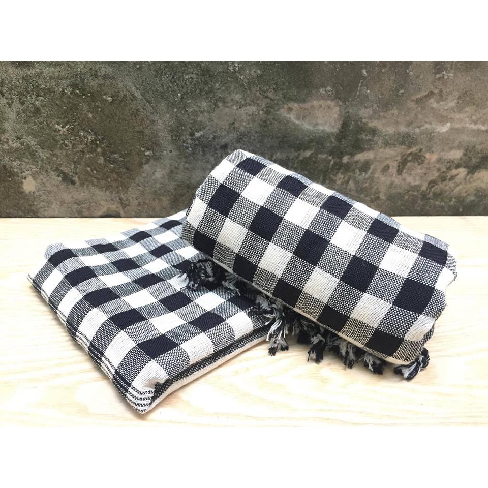 Khăn rằn Campuchia đen trắng